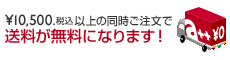 ご注文1万500円以上で送料無料です