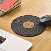 Record cutting&mouse pad